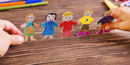 Paper chain people